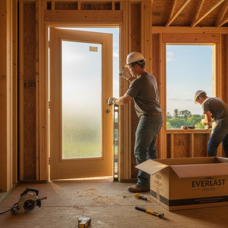 Exterior Door Staining