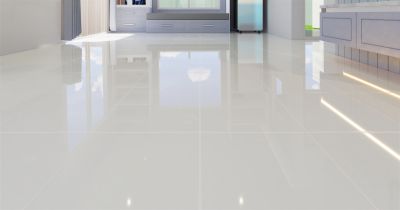 Living room tile flooring